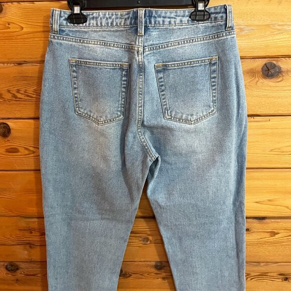 Princess Polly Circle Front Zip Up Jeans sz 8 - Picture 5 of 13